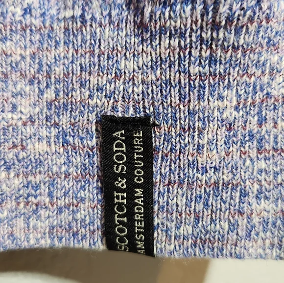 SCOTCH & SODA SLUB KNIT GRADIENT STRIPE SLIM FIT SWEATER SZ S - Picture 8 of 12